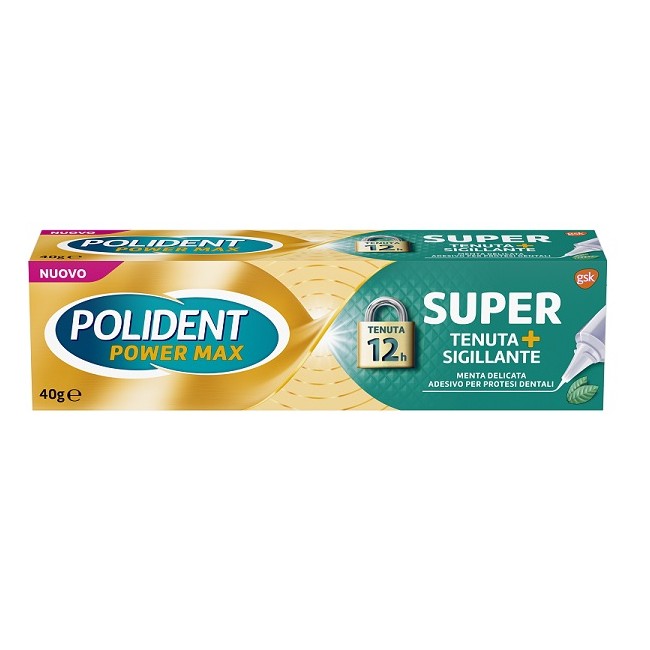 Haleon Polident Super Tenuta+sigillante Menta Delicata Adesivo Protesi Dentale 40 G