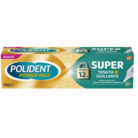 Haleon Polident Super Tenuta+sigillante Menta Delicata Adesivo Protesi Dentale 40 G