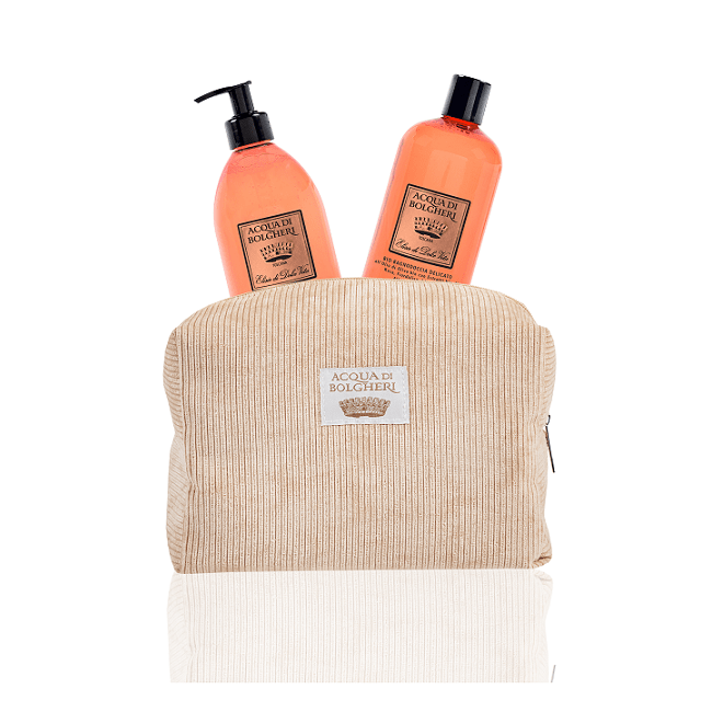Acqua di Bolgheri Set Bio Routine corpo mani e viso + pochette