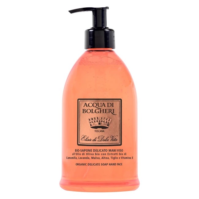 Acqua Bolgheri Set Sapone Elisir Di Dolce Vita 1 Sapone Elisir 500 ml + 1 Pochette