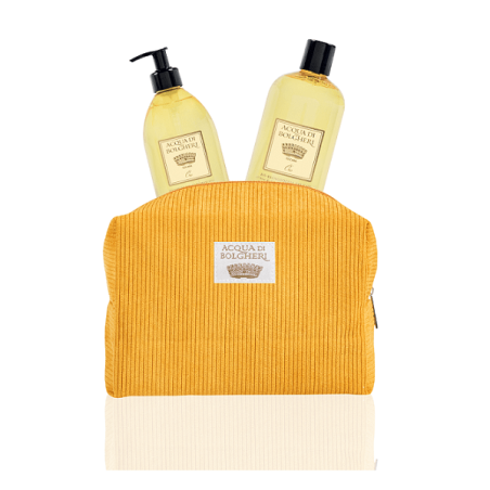 Acqua di Bolgheri Acqua Bolgheri Set Bio Routine Corpo Mani Viso Oro 1 Bagno Oro 500 Ml + 1 Sapone Oro 500 Ml + 1 Pochette