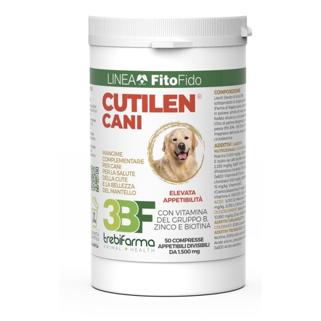 Trebifarma Cutilen Cani 50 Compresse Barattolo 75 G Trebifarma Cutilen Cani 50 Compresse Barattolo 75 G