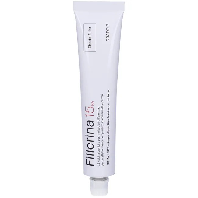 Fillerina 15 Ha Base Night Cream Grado 3 Crema notte rimpolpante 50 ml