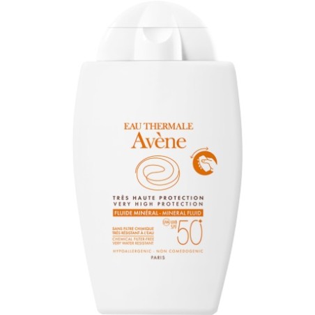 Eau thermale avene solare fluido minerale 50+ 40 ml
