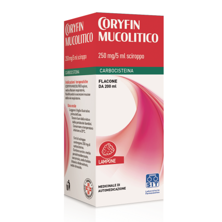 Sit Laboratorio Farmaceutico Coryfin Tosse Mucolitico 250 Mg/5 Ml Sciroppo Carbocisteina