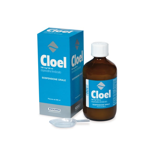 Aesculapius Cloel 708 Mg/100 Ml Sospensione Orale Cloperastina Fendizoato Medicinale Equivalente