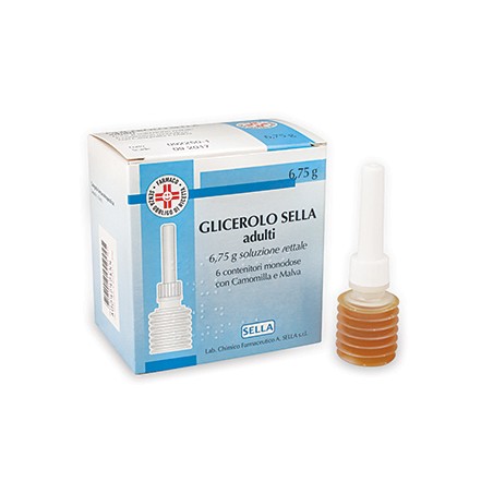 Glicerolo Sella Prima Infanzia 2,25 G Soluzione Rettale, 6 Contenitori Monodose Con Camomilla E Malva Glicerolo Sella Bambini Glicerolo Sella Prima Infanzia 2,25 G Soluzione Rettale, 6 Contenitori Monodose Con Camomilla E Malva Glicerolo Sella Bambini