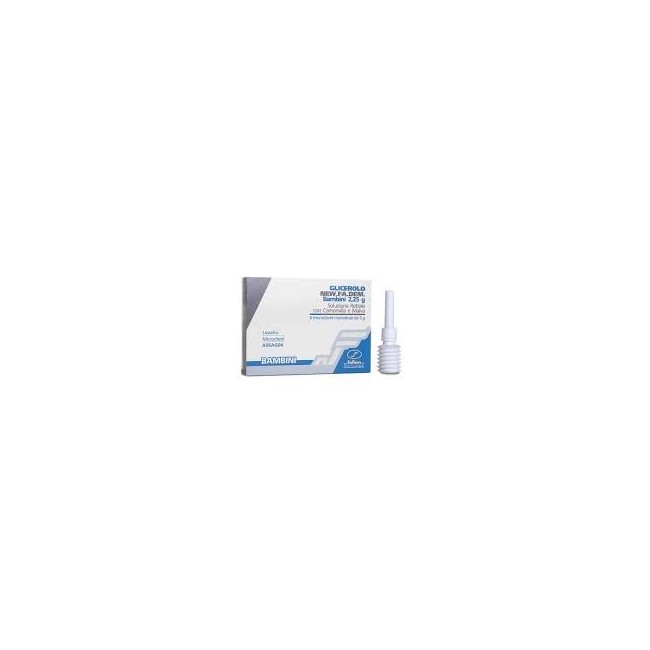 New Fa. Dem. Glicerolo New.fa.dem. Bambini 2,25 Soluzione Rettale Con Camomilla E Malva. Glicerolo New.fa.dem. Adulti 6,75 G Sol