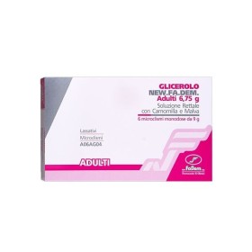 New Fa. Dem. Glicerolo New.fa.dem. Bambini 2,25 Soluzione Rettale Con Camomilla E Malva. Glicerolo New.fa.dem. Adulti 6,75 G Sol
