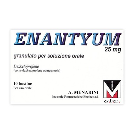 Menarini Enantyum 25 Mg Granulato Per Soluzione Orale Dexketoprofene Menarini Enantyum 25 Mg Granulato Per Soluzione Orale Dexketoprofene