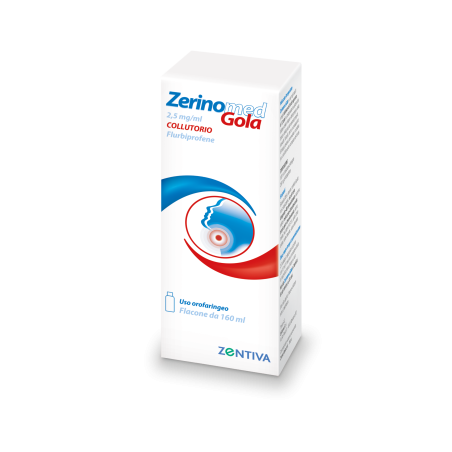 Zentiva Zerinomed Gola 2,5 Mg/ml Collutorio Flurbiprofene Zentiva Zerinomed Gola 2,5 Mg/ml Collutorio Flurbiprofene