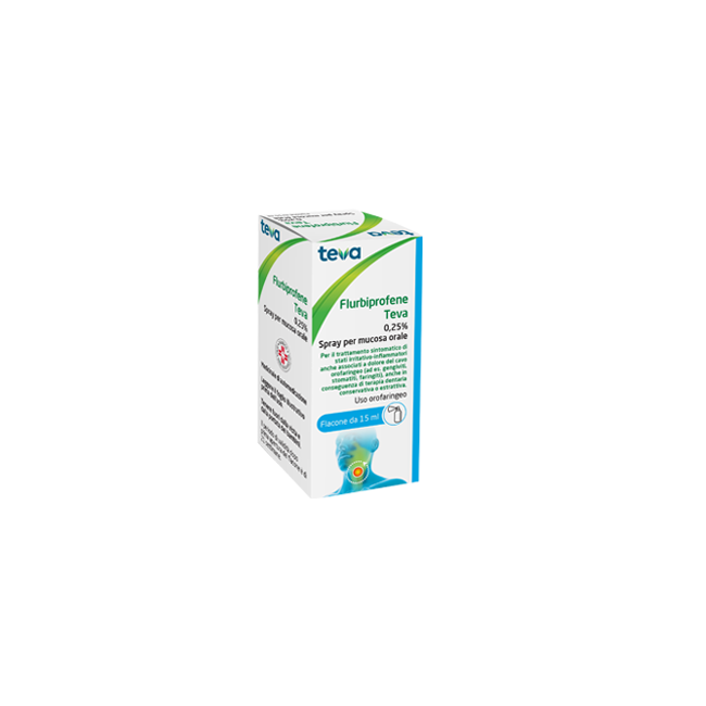 Flurbiprofene Teva 0,25% Collutorio Flurbiprofene Teva 0,25% Spray Per Mucosa Orale