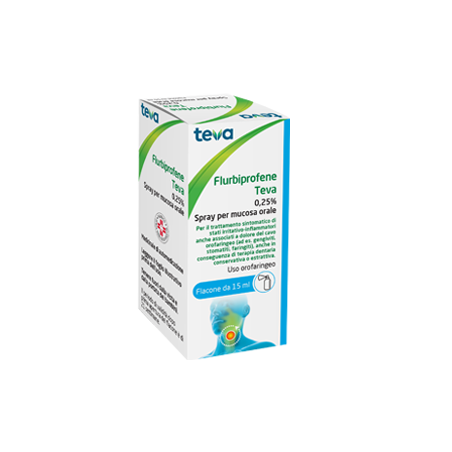 Flurbiprofene Teva 0,25% Collutorio Flurbiprofene Teva 0,25% Spray Per Mucosa Orale Flurbiprofene Teva 0,25% Collutorio Flurbiprofene Teva 0,25% Spray Per Mucosa Orale
