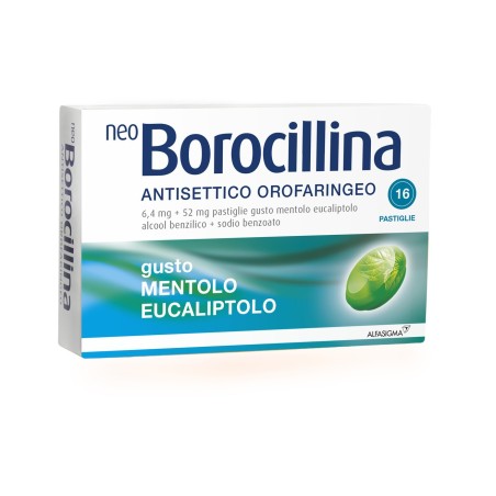 Neoborocillina Antisetticp Orofaringeo 16Past Mentolo Eucaliptolo Neoborocillina Antisetticp Orofaringeo 16Past Mentolo Eucaliptolo