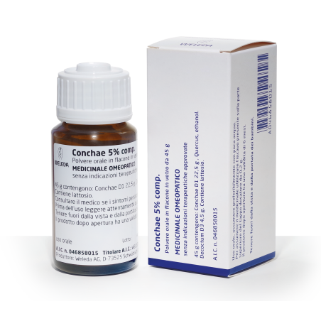 Weleda Conchae 5% Comp Soluzione Orale Polvere 45g Weleda Conchae 5% Comp Soluzione Orale Polvere 45g