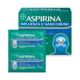 Bayer Aspirina Influenza E Naso Chiuso 500 Mg / 30 Mg Granulato Per Sospensione Orale Acido Acetilsalicilico, Pseudoefedrina Clo
