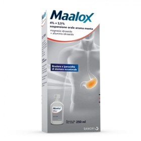 Farmed Maalox 4% + 3,5% Sospensione Orale Aroma Menta Magnesio Idrossido + Alluminio Idrossido