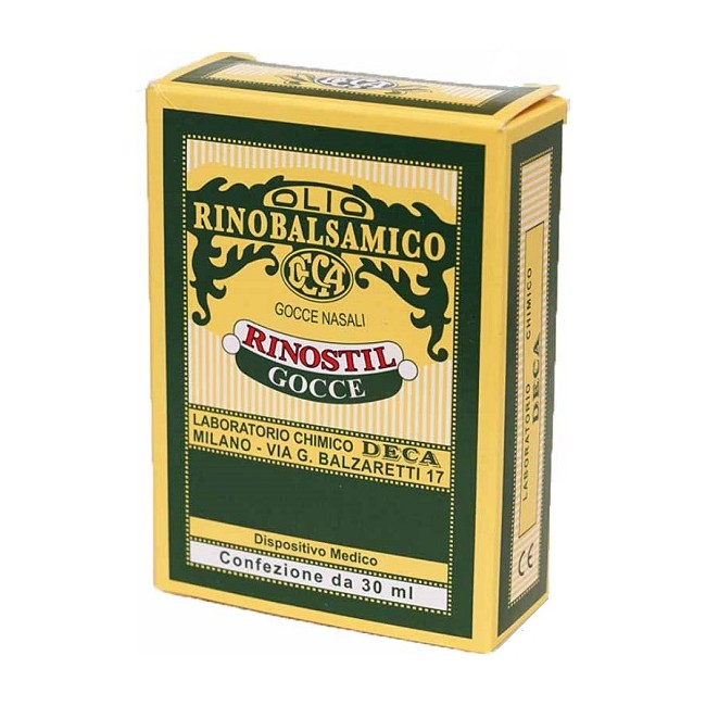 Rinostil Gocce Nasali Flacone 30ml Olio Rinobalsamico Per Laprotezione Della Mucosa Nasale E La Pulizia Delle Fosse Nasali