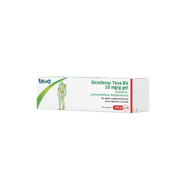 Diclofenac Teva Bv 10 Mg/g Gel Diclofenac 