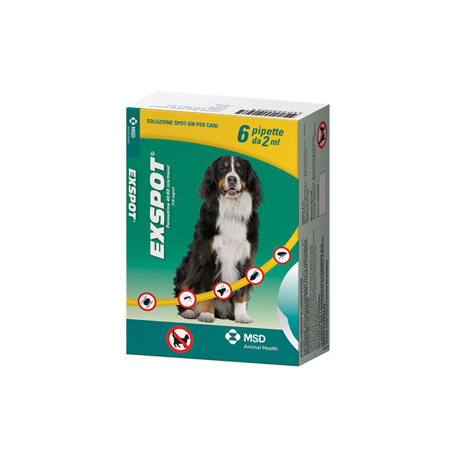 Msd Animal Health Exspot 715 Mg/ml Soluzione Per Spot On Per Cani