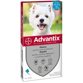 Elanco Advantix Spot-on Per Cani Oltre 4 Kg Fino A 10 Kg