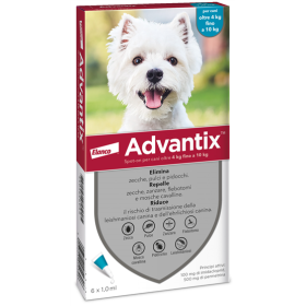 Elanco Advantix Spot-on Per Cani Oltre 4 Kg Fino A 10 Kg