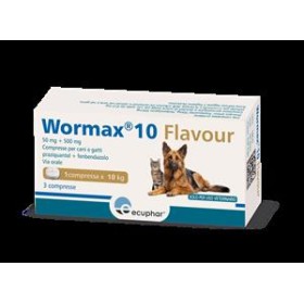 Loxavet Pharma Gmbh Wormax 10 Flavour 50 Mg + 500 Mg Compresse Per Cani E Gatti
