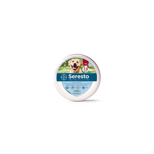 Elanco Seresto 4,50 G + 2,03 G, Collare Per Cani   8 Kg
