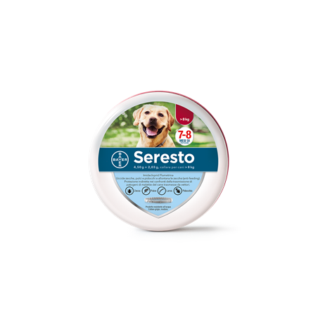 Elanco Seresto 4,50 G + 2,03 G, Collare Per Cani 8 Kg Elanco Seresto 4,50 G + 2,03 G, Collare Per Cani 8 Kg