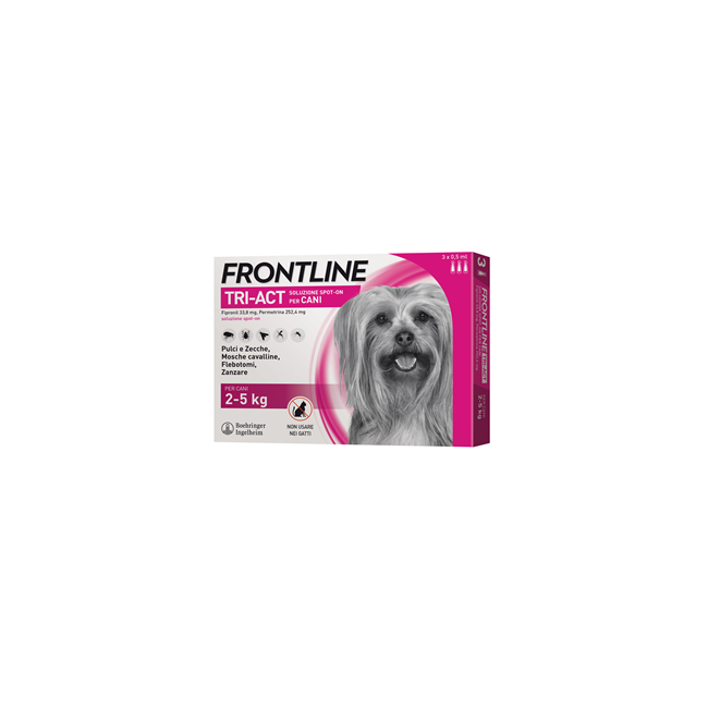 Boehringer Ingelheim Frontline Tri-act Soluzione Spot-on Per Cani Di 2-5 Kg Boehringer Ingelheim Frontline Tri-act Soluzione Spot-on Per Cani Di 2-5 Kg