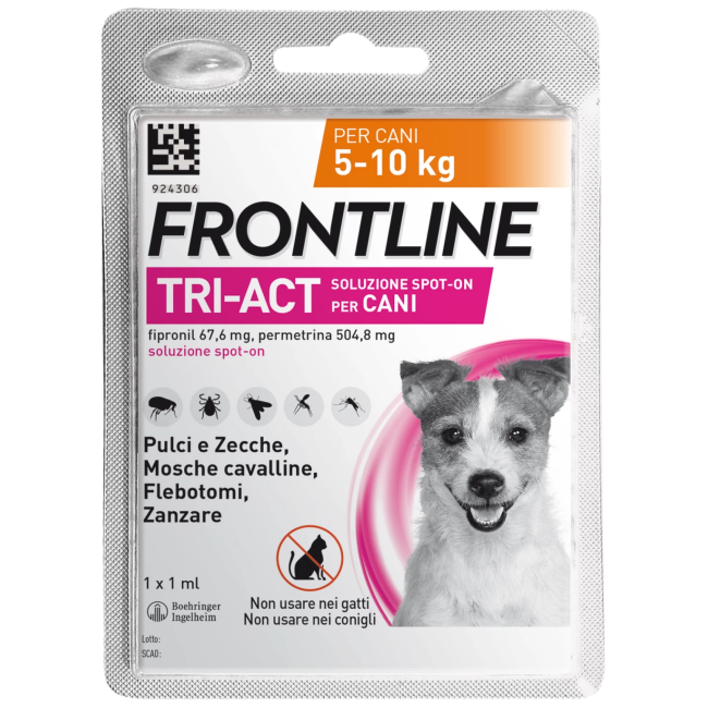Boehringer Ingelheim Frontline Tri-act Soluzione Spot-on Per Cani Di 5-10 Kg