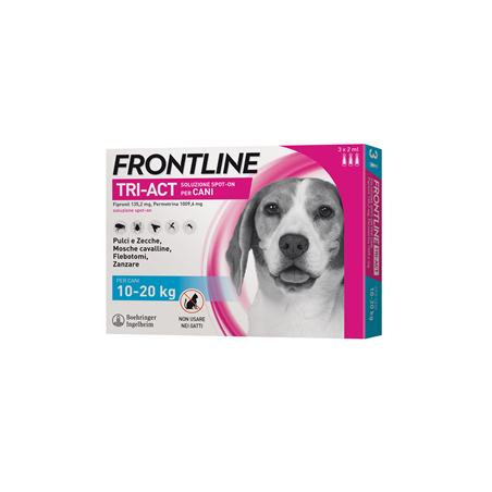 Boehringer Ingelheim Frontline Tri-act Soluzione Spot-on Per Cani Di 10-20 Kg