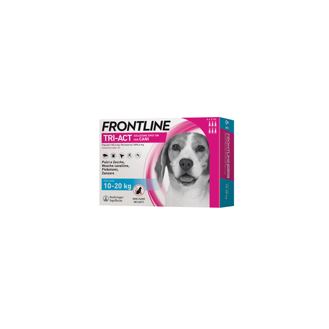 Boehringer Ingelheim Frontline Tri-act Soluzione Spot-on Per Cani Di 10-20 Kg Boehringer Ingelheim Frontline Tri-act Soluzione Spot-on Per Cani Di 10-20 Kg
