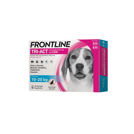 Boehringer Ingelheim Frontline Tri-act Soluzione Spot-on Per Cani Di 10-20 Kg Boehringer Ingelheim Frontline Tri-act Soluzione Spot-on Per Cani Di 10-20 Kg