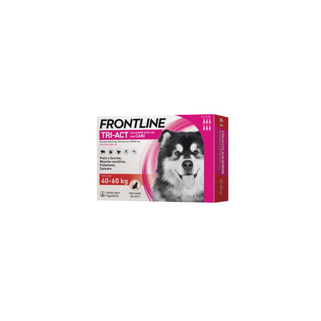 Boehringer Ingelheim Frontline Tri-act Soluzione Spot-on Per Cani Di 40-60 Kg Boehringer Ingelheim Frontline Tri-act Soluzione Spot-on Per Cani Di 40-60 Kg