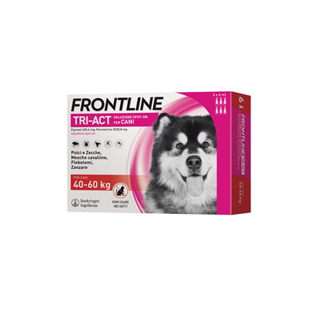 Boehringer Ingelheim Frontline Tri-act Soluzione Spot-on Per Cani Di 40-60 Kg Boehringer Ingelheim Frontline Tri-act Soluzione Spot-on Per Cani Di 40-60 Kg