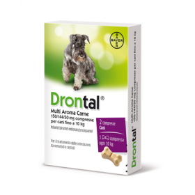 Vetoquinol Drontal Multi Aroma Carne 150/144/50 Mg Compresse Per Cani Fino A 10 Kg