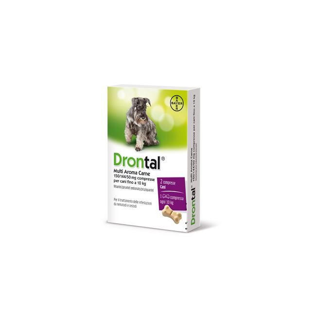 Vetoquinol Drontal Multi Aroma Carne 150/144/50 Mg Compresse Per Cani Fino A 10 Kg