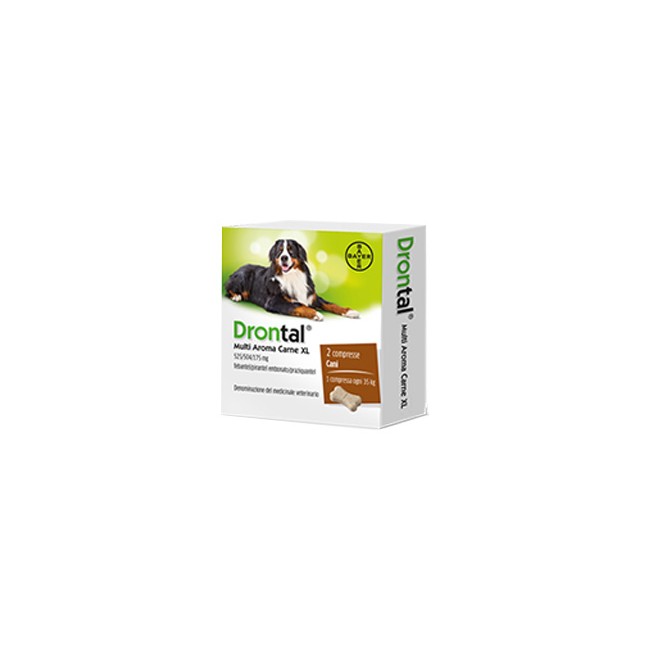 Vetoquinol Drontal Multi Aroma Carne Xl 525/504/175 Mg Compresse Per Cani