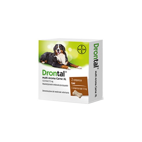 Vetoquinol Drontal Multi Aroma Carne Xl 525/504/175 Mg Compresse Per Cani Vetoquinol Drontal Multi Aroma Carne Xl 525/504/175 Mg Compresse Per Cani