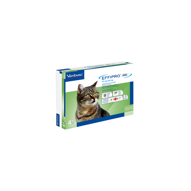 Virbac Effipro Duo 50 Mg/60 Mg Soluzione Spot-on Per Gatti