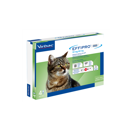 Virbac Effipro Duo 50 Mg/60 Mg Soluzione Spot-on Per Gatti Virbac Effipro Duo 50 Mg/60 Mg Soluzione Spot-on Per Gatti