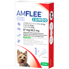 Krka Amflee Combo 67 Mg/60,3 Mg Soluzione Spot-on Per Cani Di Taglia Piccola