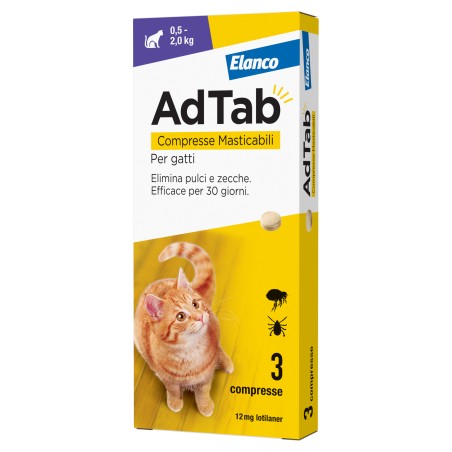 Elanco Adtab Compresse Masticabili Per Gatti Elanco Adtab Compresse Masticabili Per Gatti