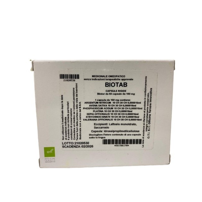 Oti Officine Terapie Innovative Biotab Composto 60 Capsule