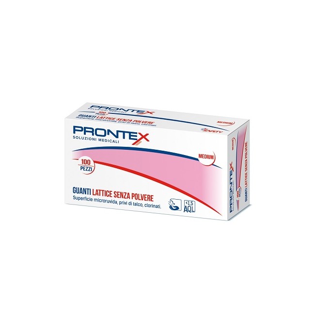 Safety Prontex Guanto In Lattice Senza Polvere Medio 100 Pezzi Safety Prontex Guanto In Lattice Senza Polvere Medio 100 Pezzi