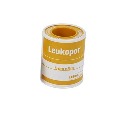 Essity Cerotto In Rocchetto Leukopor Ipoallergenico Tessuto Non Tessuto Bianco 5x500 Cm