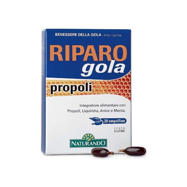 Naturando Riparo Gola Propoli 20 Ampolle Bevibili Naturando Riparo Gola Propoli 20 Ampolle Bevibili