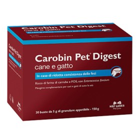 Carobin Pet Digest Granulare 30 Buste Da 5 G
