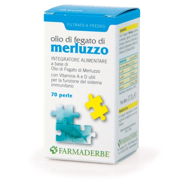 Farmaderbe Olio Di Fegato Di Merluzzo 200 Perle Farmaderbe Olio Di Fegato Di Merluzzo 200 Perle